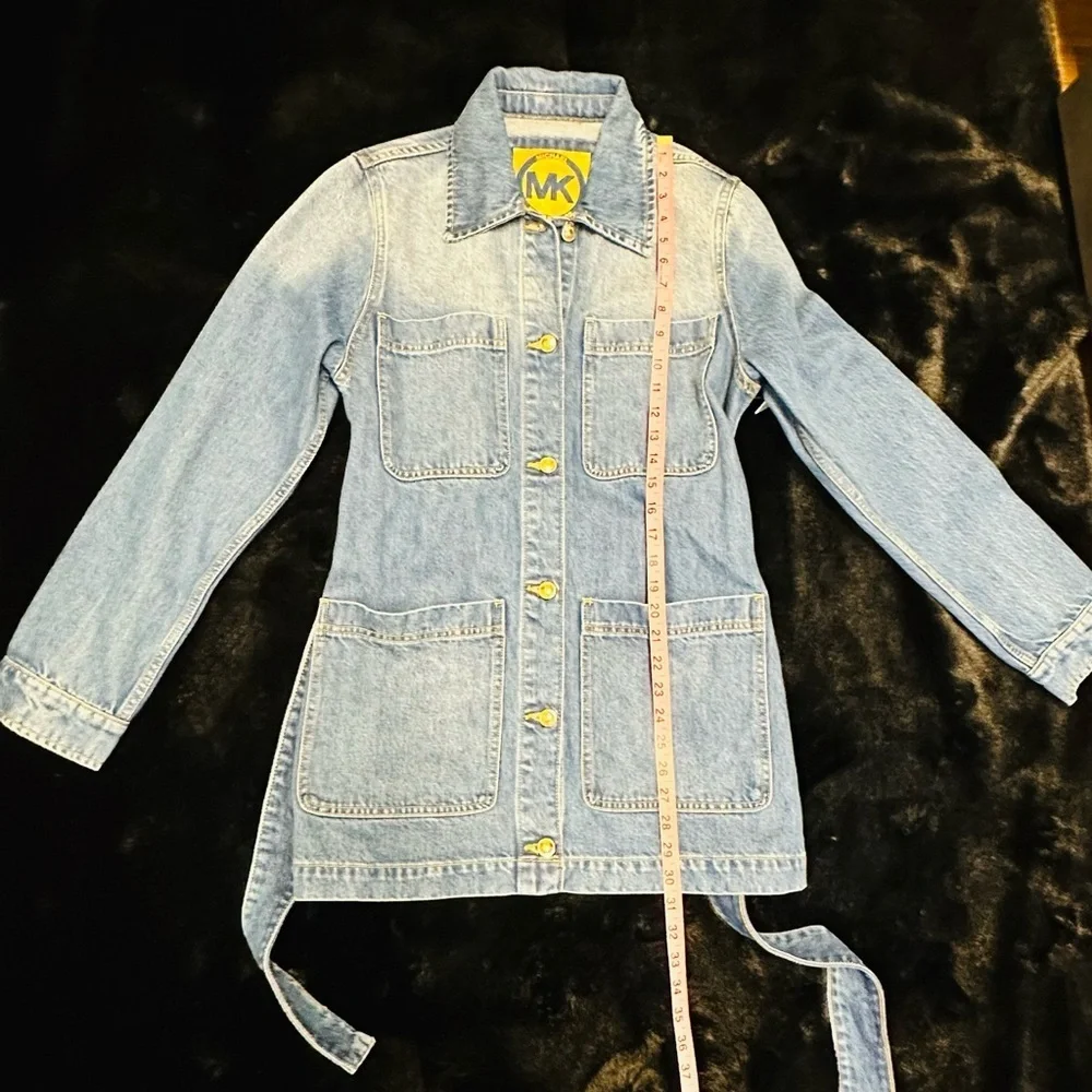 Michael Kors Denim Utility Jacket w/ Belt – Size M – New With Tags